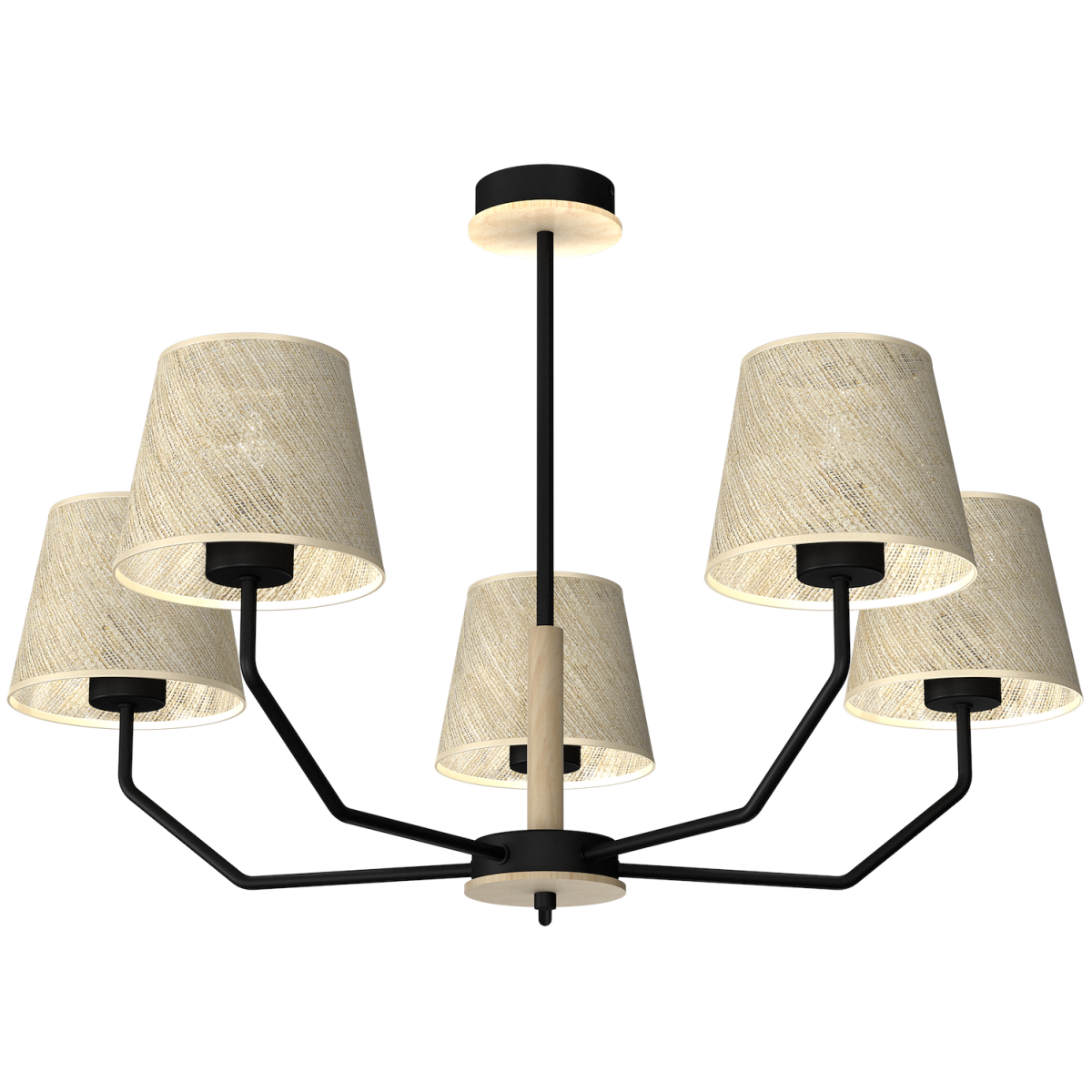 MiLagro Lampa wisząca ETNA Black 5xE27 MLP7277