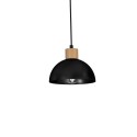 MiLagro ERIK Black/Wood 2xE27 niepowtarzalne oświetlenie wnętrza
