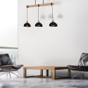 MiLagro ERIK Black/Wood 3xE27 światło podkreślające charakter wnętrza