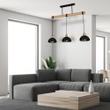 MiLagro ERIK Black/Wood 3xE27 światło podkreślające charakter wnętrza