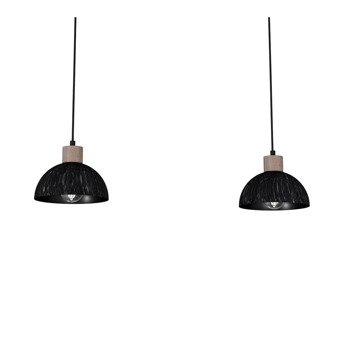 MiLagro ERIK Patinated Wood 2xE27 eleganckie oświetlenie