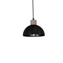 MiLagro Lampa wisząca ERIK Sawn black/Patinated wood 2XE27 MLP7639