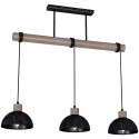 MiLagro Lampa wisząca ERIK Sawn black/Patinated wood 3XE27 MLP7640
