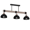 MiLagro Lampa wisząca ERIK Sawn black/Patinated wood 3XE27 MLP7640