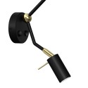 MiLagro Kinkiet SENSO Black/Gold 1xE27 + 1x mini GU10 MLP7291