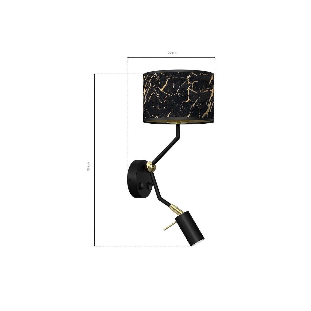 MiLagro SENSO Black/Gold LED ekskluzywne oświetlenie