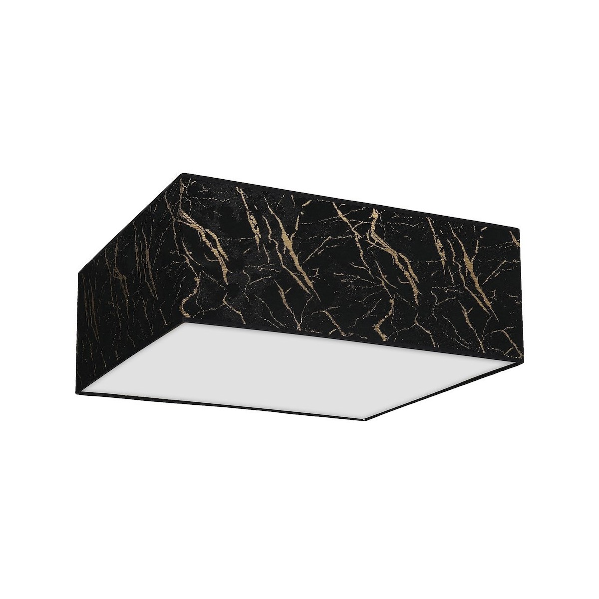 MiLagro Lampa sufitowa SENSO Black/Gold kwadrat 3xE27 MLP7293