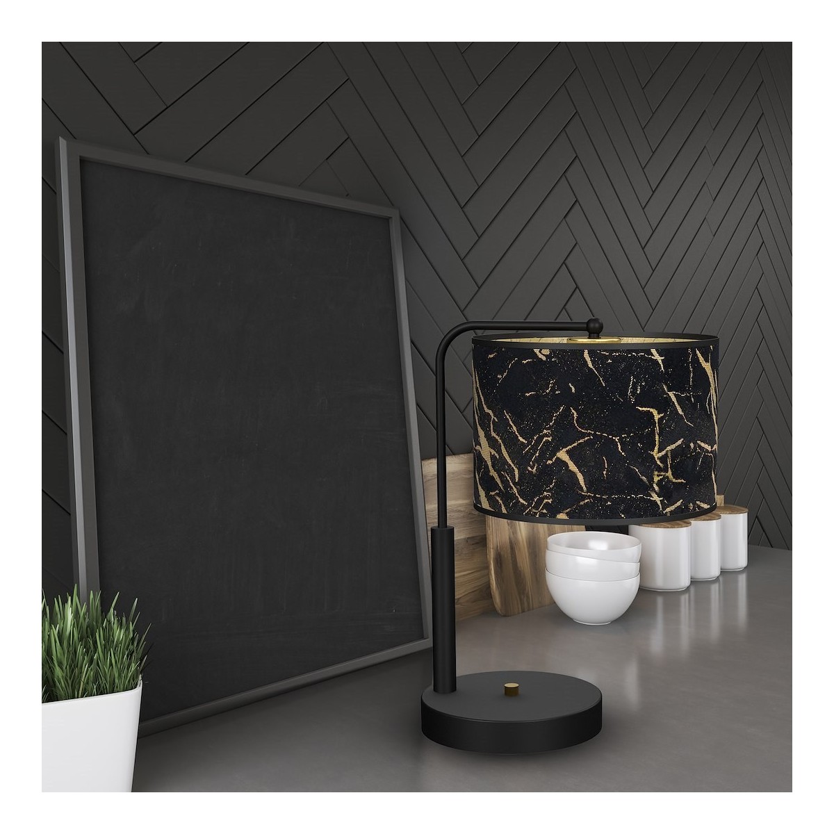 MiLagro Lampka SENSO Black/Gold efektowne oświetlenie