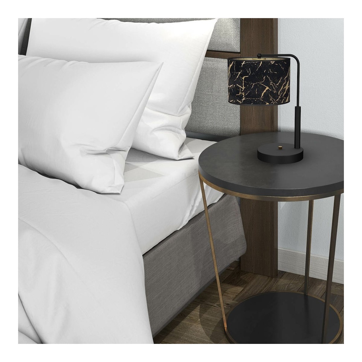 MiLagro Lampka SENSO Black/Gold efektowne oświetlenie