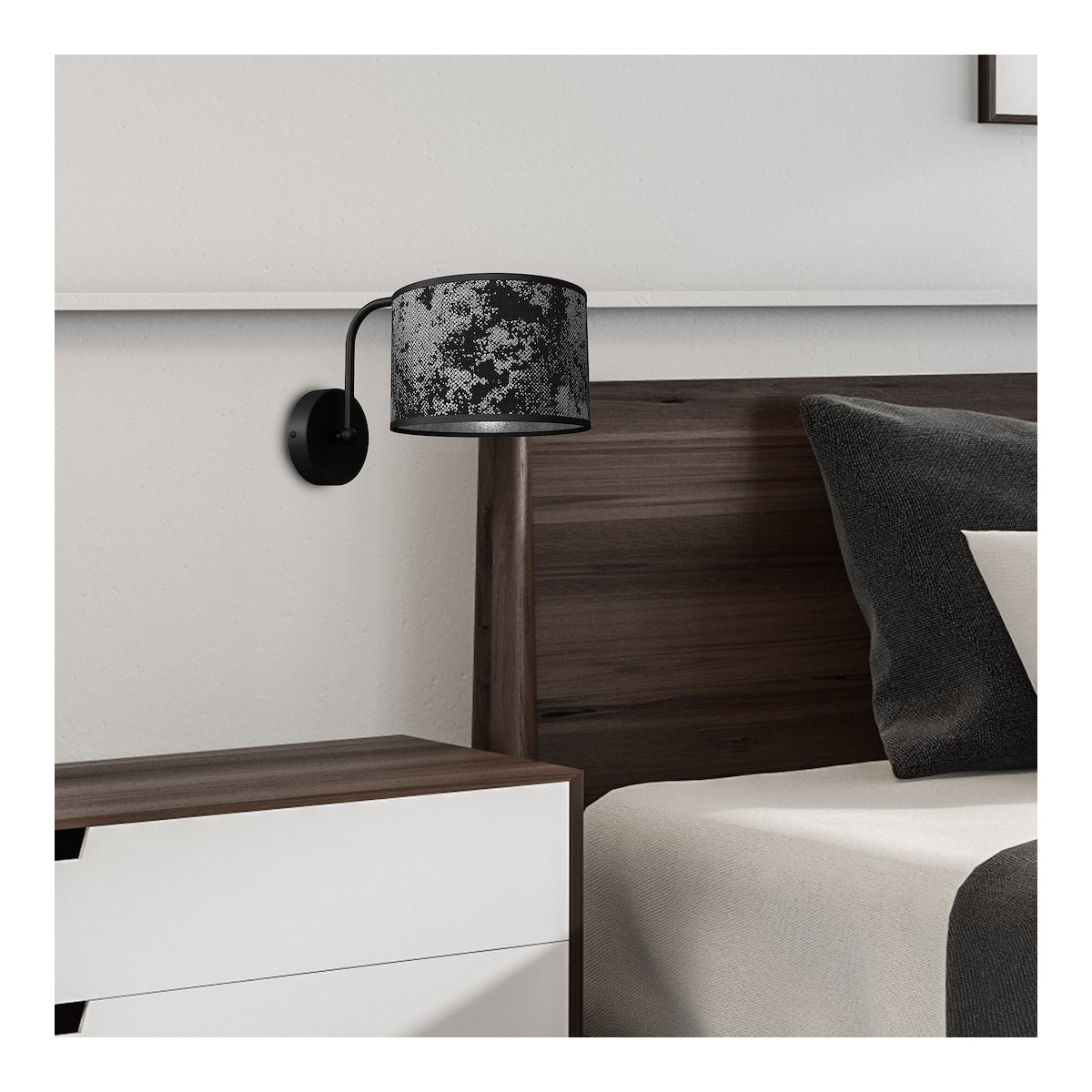 MiLagro Kinkiet SATINO SILVER 1xE27 MLP7323