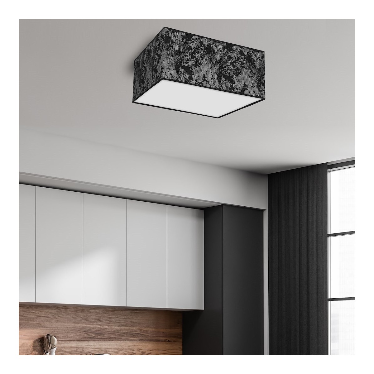 MiLagro Lampa Sufitowa SATINO SILVER 2xE27 MLP7325