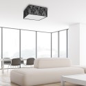MiLagro Lampa Sufitowa SATINO SILVER 2xE27 MLP7325