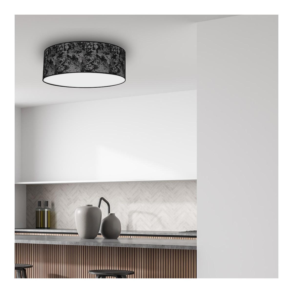 MiLagro Lampa Sufitowa SATINO SILVER 3xE27  O50cm MLP7329
