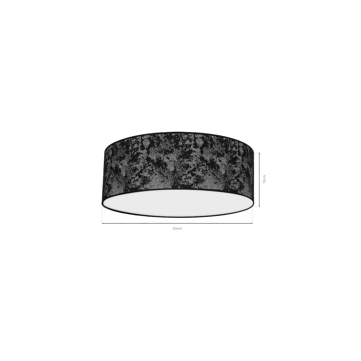 MiLagro Lampa Sufitowa SATINO SILVER 3xE27  O50cm MLP7329