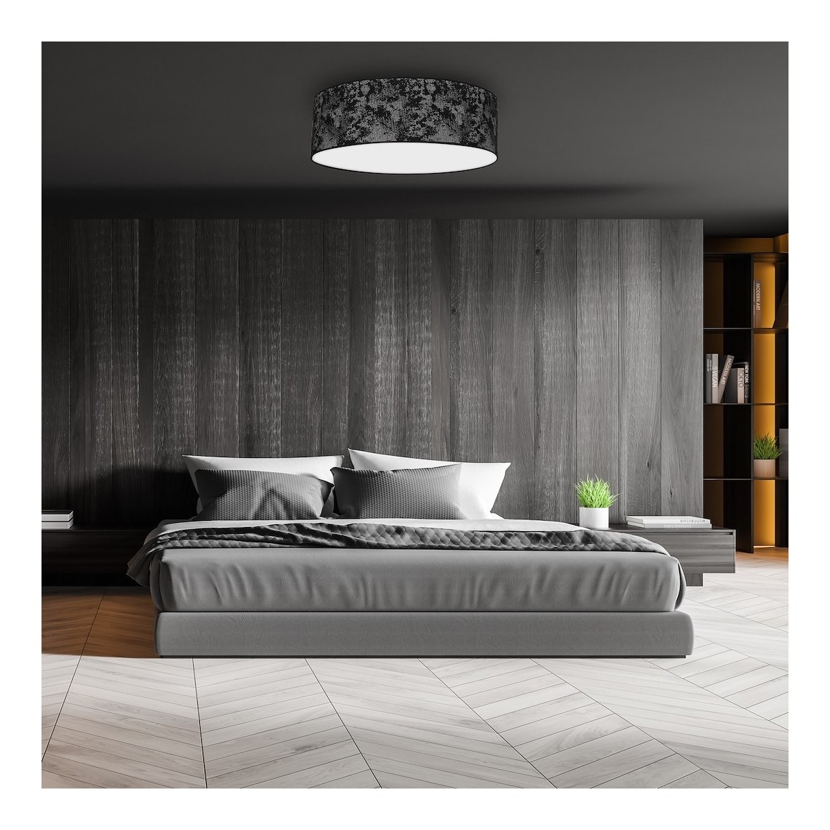 MiLagro Lampa Sufitowa SATINO SILVER 3xE27 O60cm MLP7330