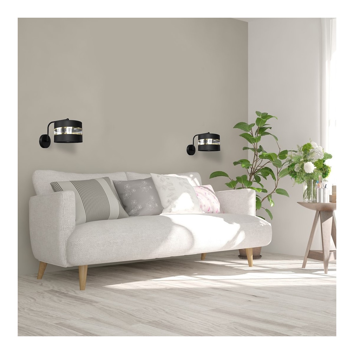 MiLagro Kinkiet ULTIMO BLACK 1xE27 MLP7334