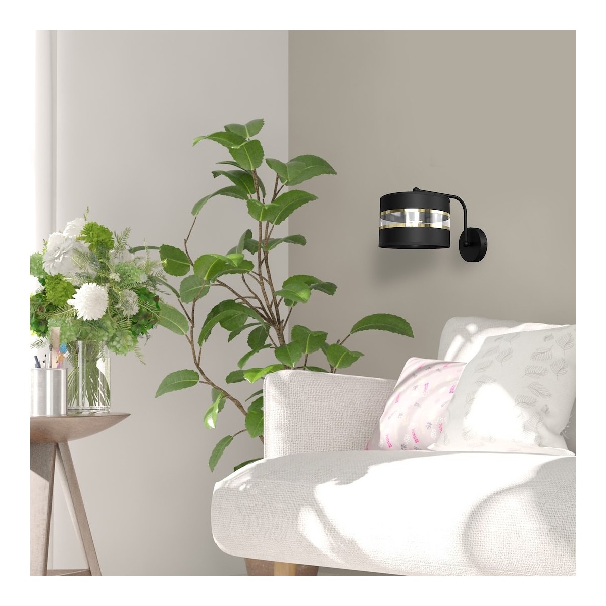 MiLagro Kinkiet ULTIMO BLACK 1xE27 MLP7334