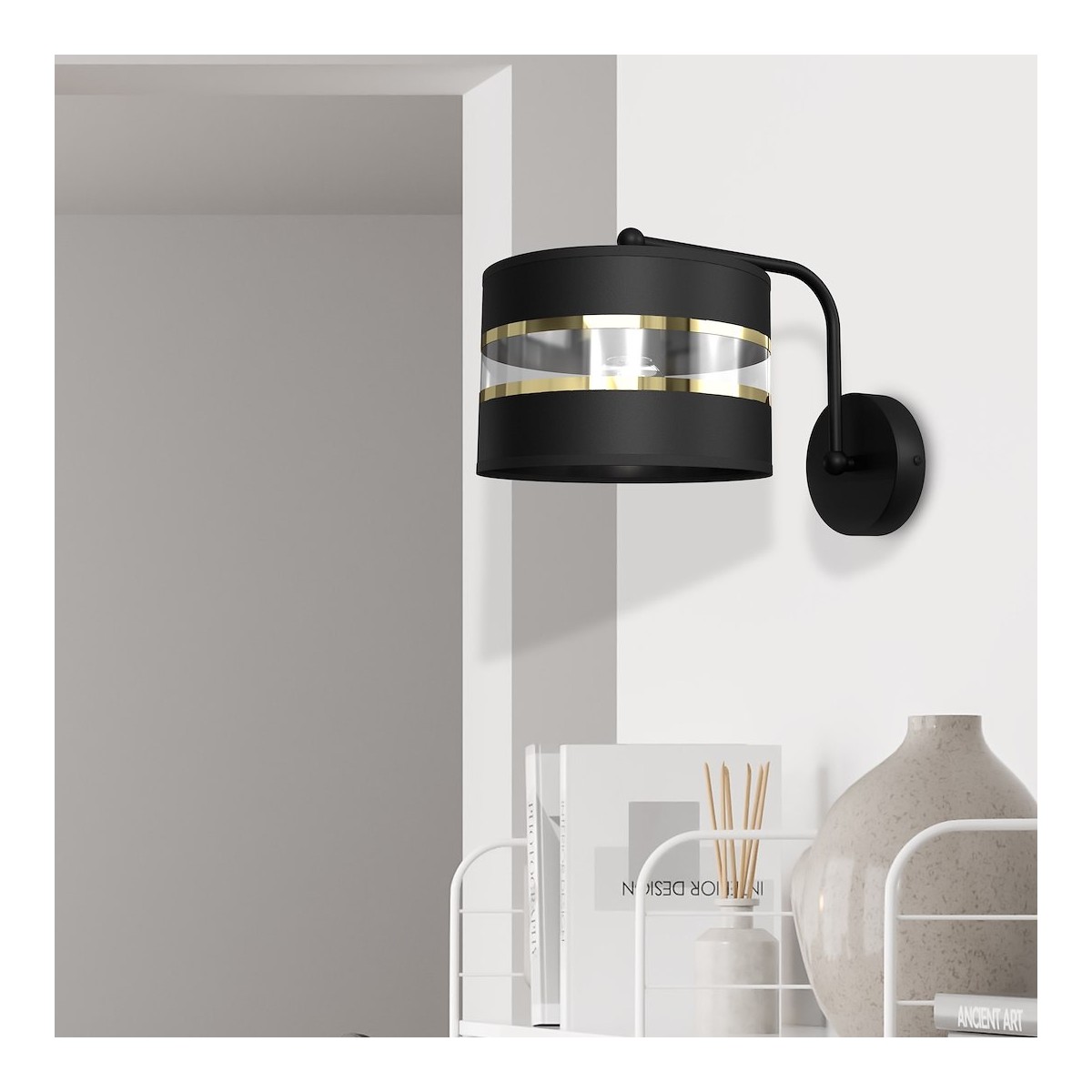 MiLagro Kinkiet ULTIMO BLACK 1xE27 MLP7334