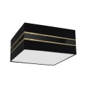 MiLagro Lampa sufitowa Kwadrat ULTIMO BLACK 2xE27 MLP7336