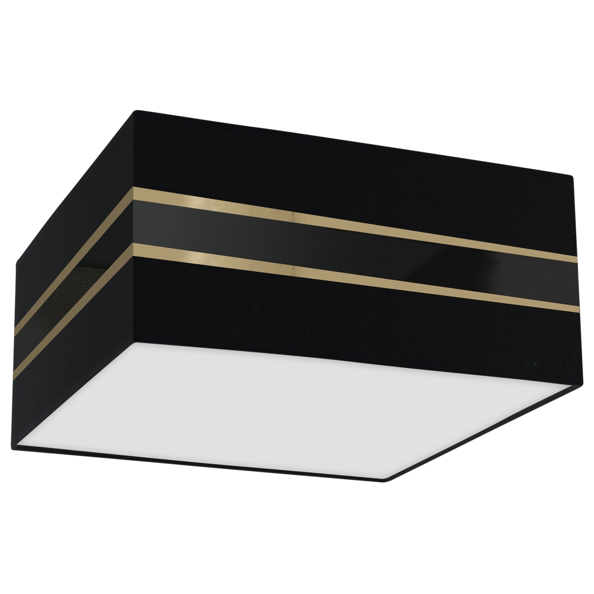 MiLagro Lampa sufitowa Kwadrat ULTIMO BLACK 2xE27 MLP7336