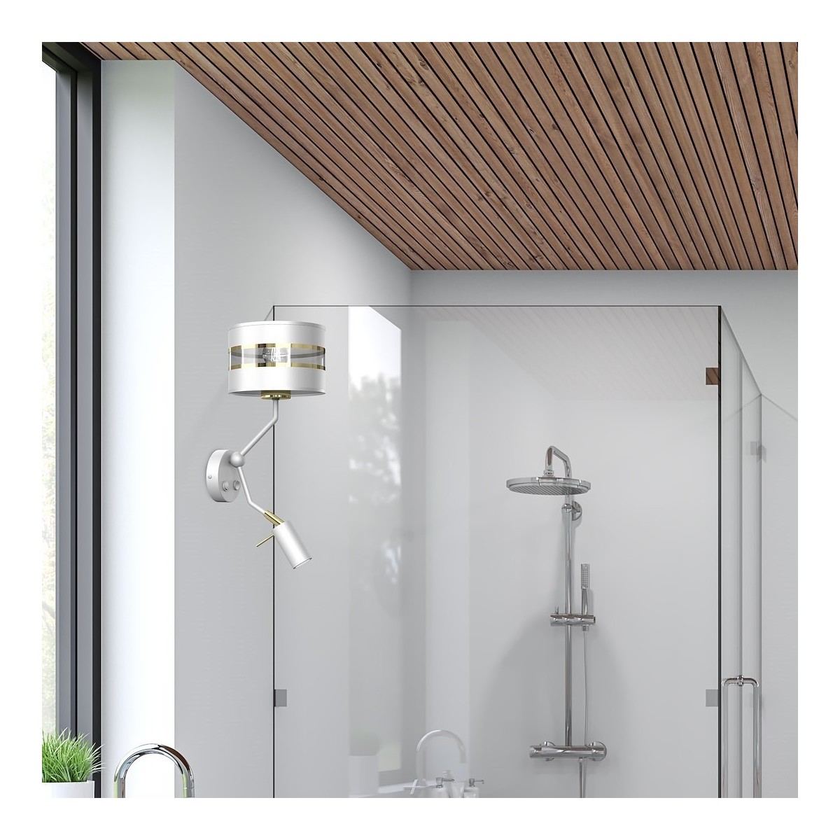 MiLagro Kinkiet Ultimo 1xE27 1x mini GU10 Biały MLP7346