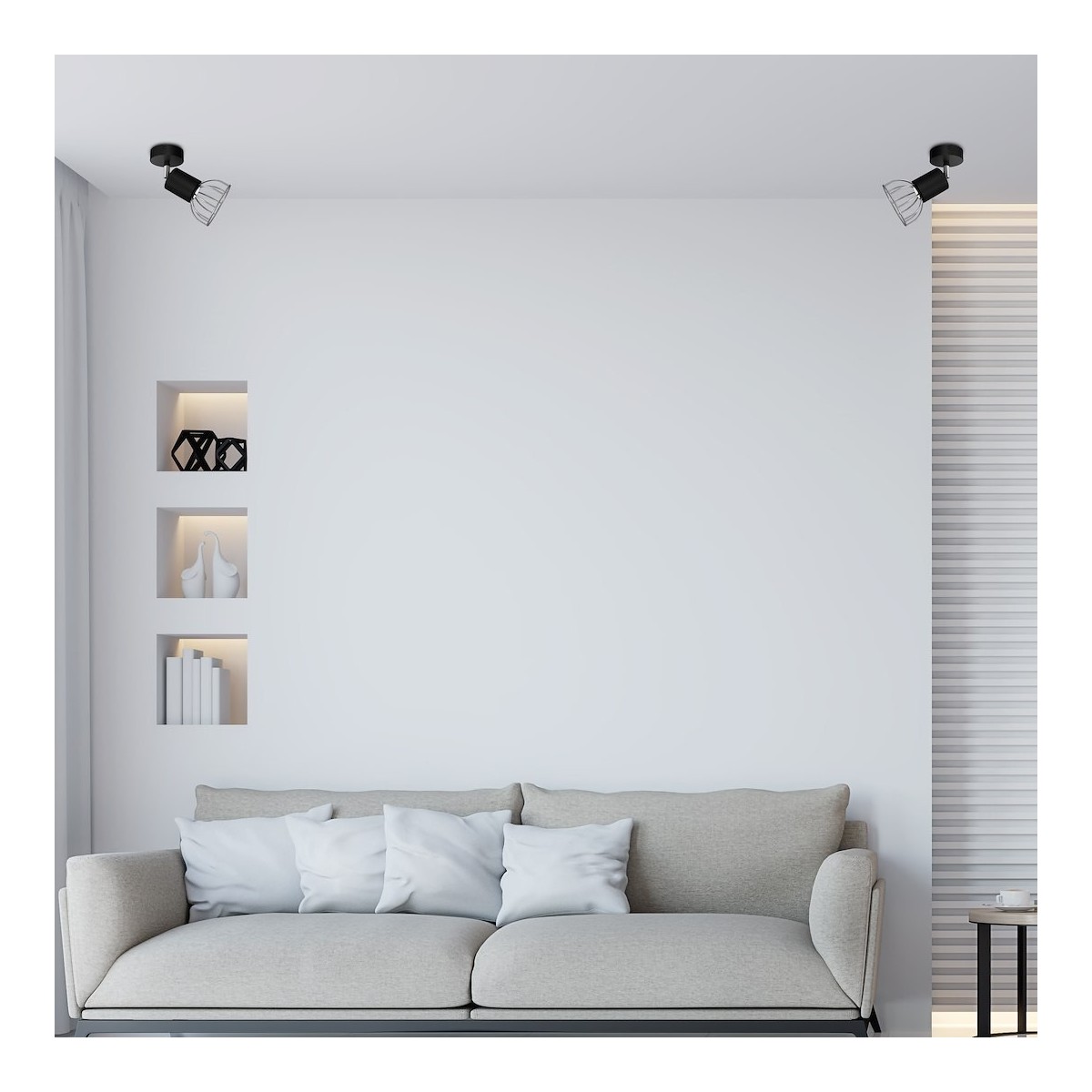 MiLagro Kinkiet DANTE BLACK/SILVER 1x mini GU10 MLP7356