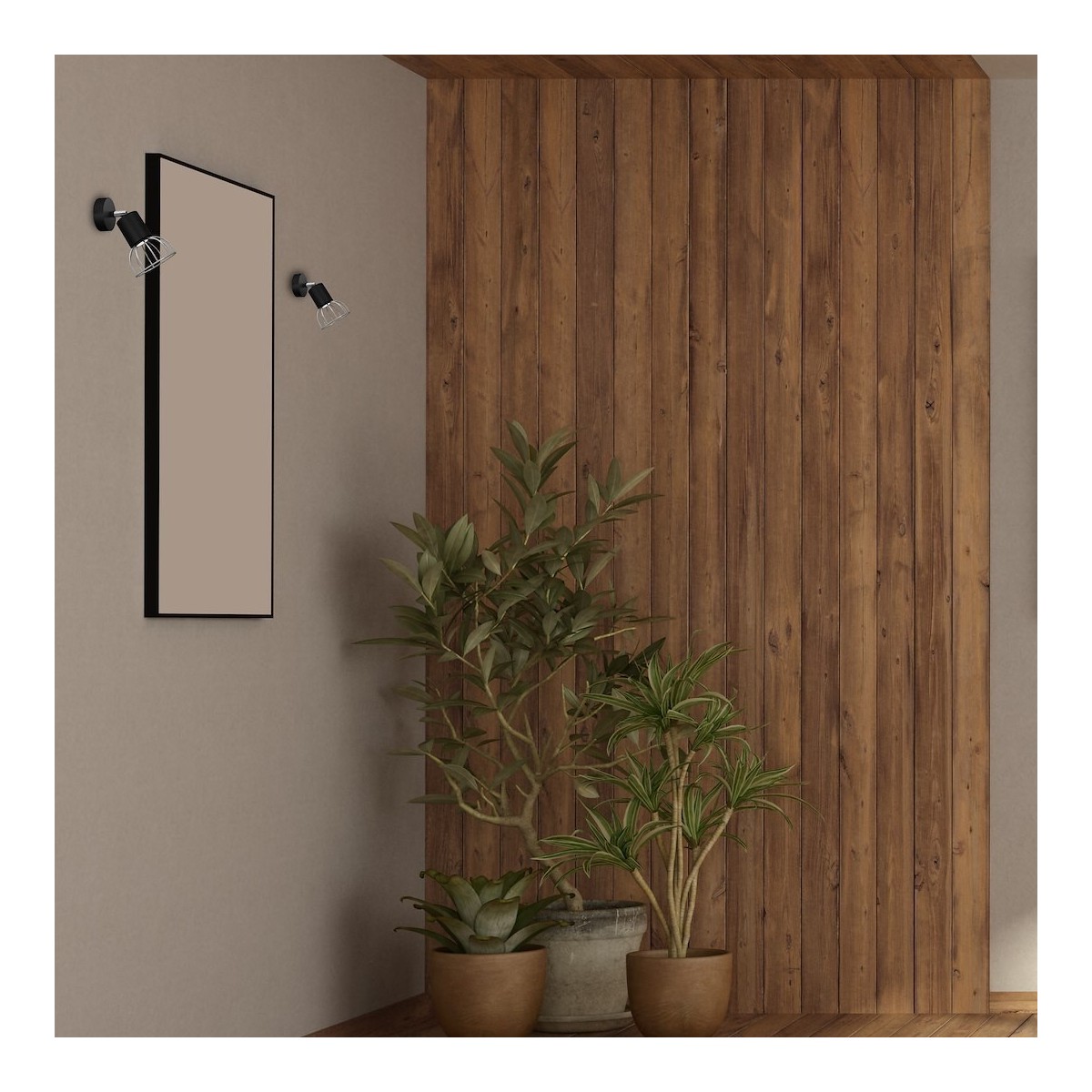 MiLagro Kinkiet DANTE BLACK/SILVER 1x mini GU10 MLP7356