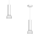 MiLagro Lampa Wisząca DANTE SILVER 1x mini GU10 MLP7365
