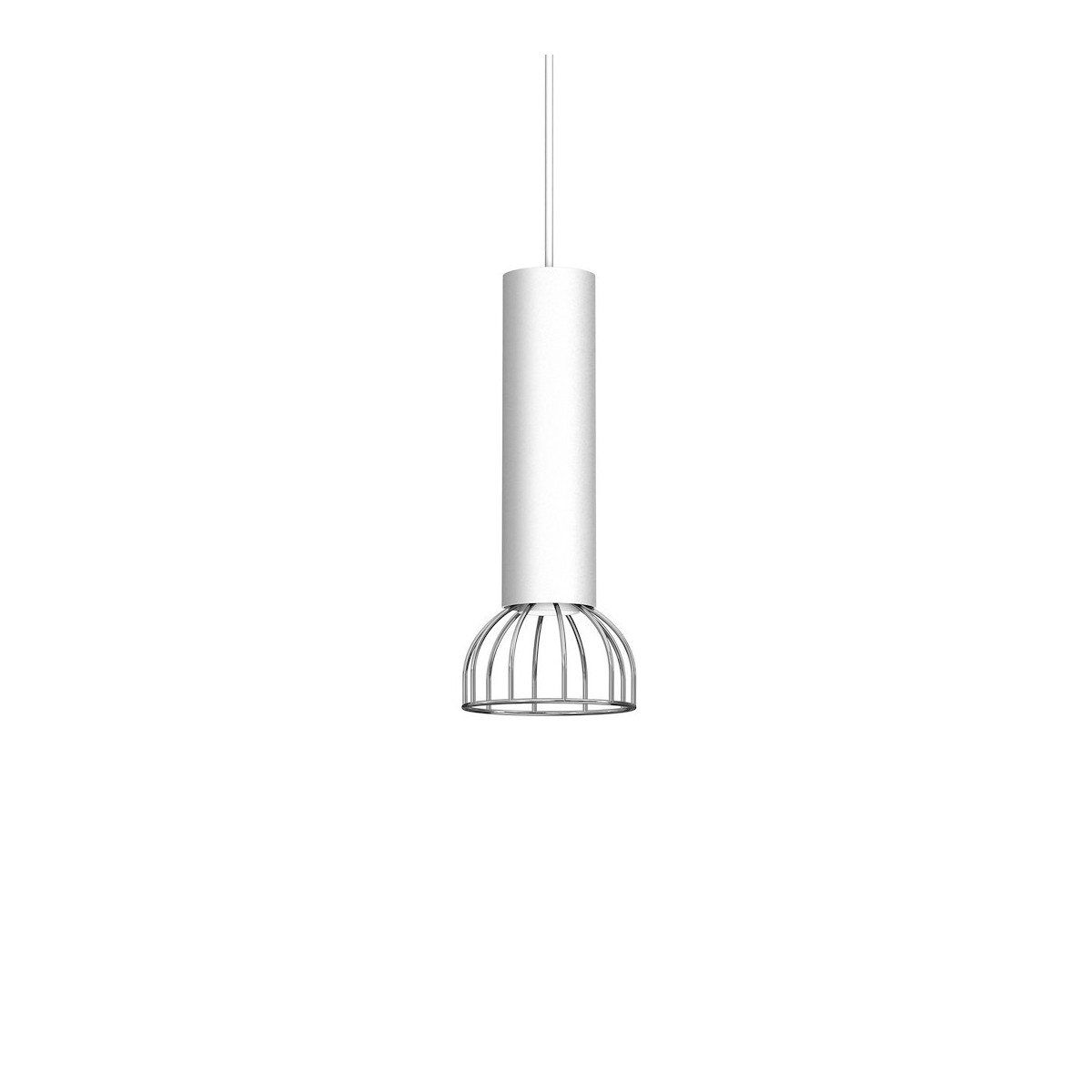 MiLagro Lampa Wisząca DANTE SILVER 1x mini GU10 MLP7365