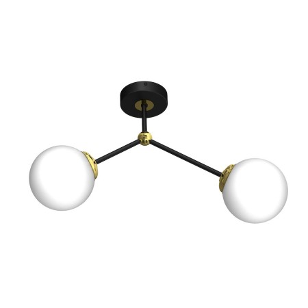 MiLagro Lampa sufitowa JOY BLACK / GOLD 2xE14 MLP7459