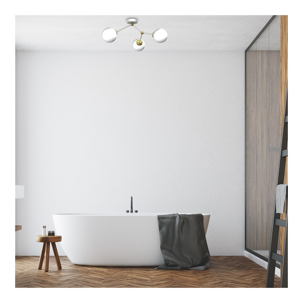 MiLagro JOY WHITE GOLD 3xE14 klimatyczne oświetlenie