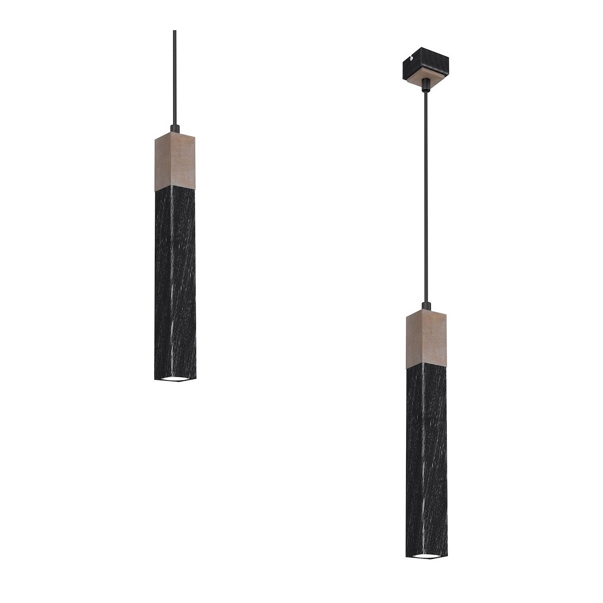 MiLagro SOLO BLACK WOOD nastrojowe światło