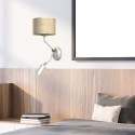 MiLagro MARSHALL White Rattan designerskie lampy LED