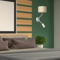 MiLagro MARSHALL White Rattan designerskie lampy LED