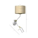 MiLagro MARSHALL White Rattan designerskie lampy LED