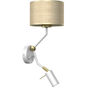 MiLagro MARSHALL White Rattan designerskie lampy LED