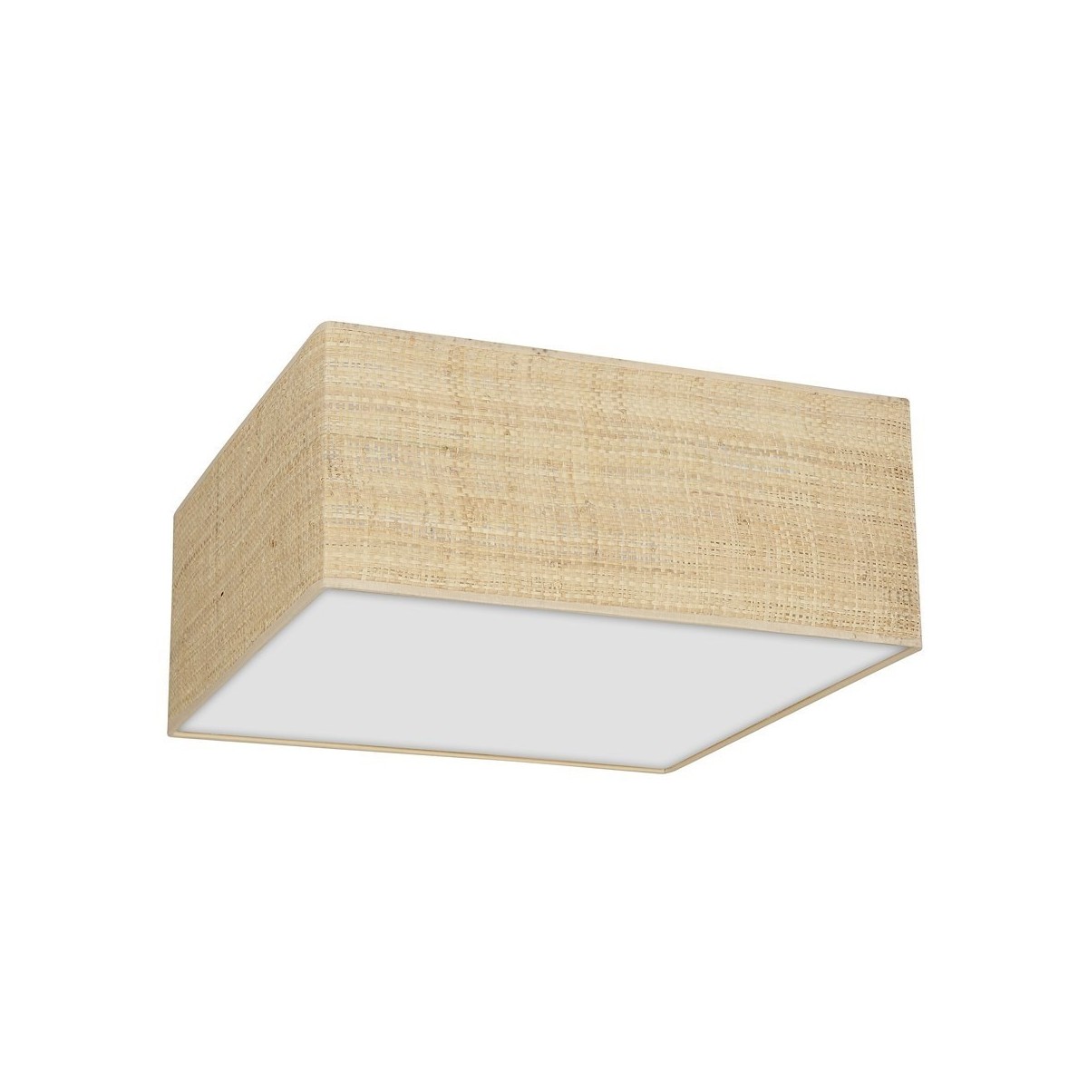 MiLagro Lampa sufitowa Marshall 3xE27 Biały/Rattan MLP7485