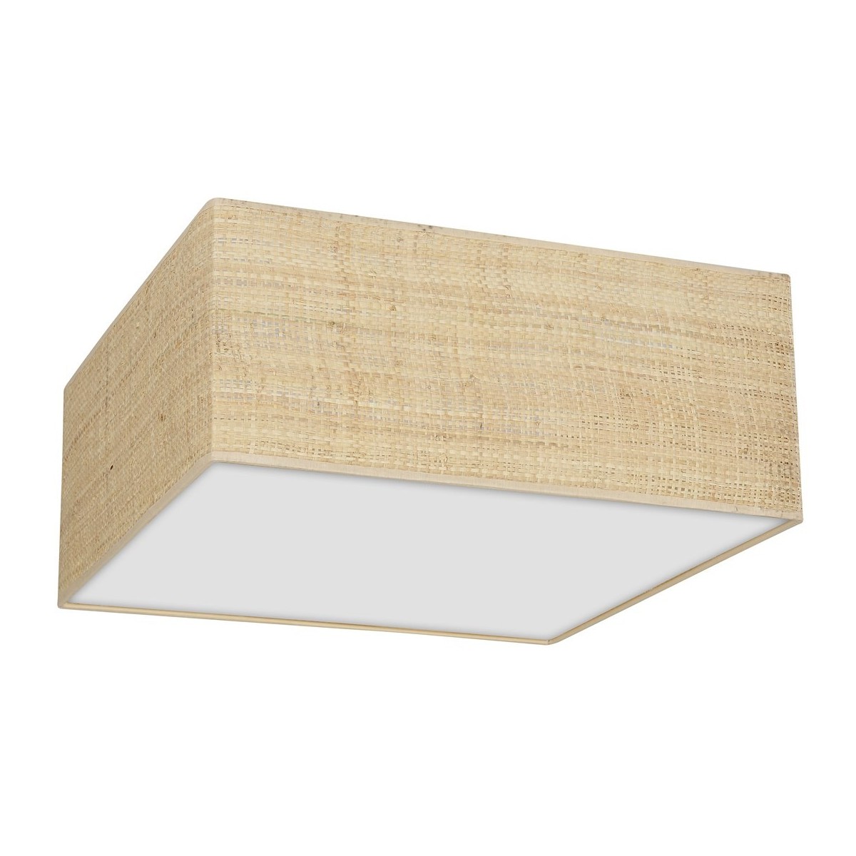 MiLagro Lampa sufitowa Marshall 3xE27 Biały/Rattan MLP7485
