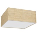 MiLagro Lampa sufitowa Marshall 3xE27 Biały/Rattan MLP7485