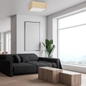 MiLagro Lampa sufitowa Marshall 3xE27 Biały/Rattan MLP7485