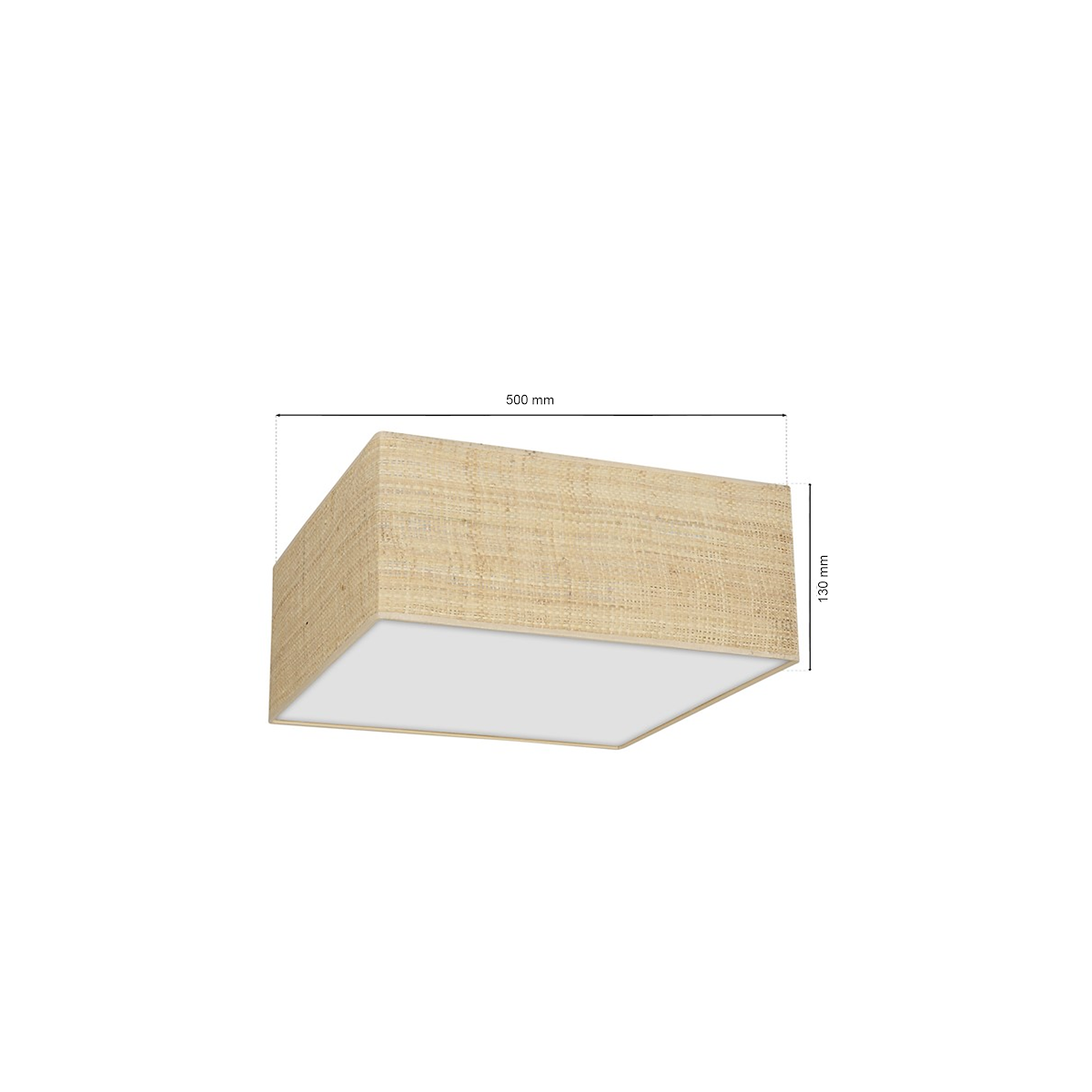 MiLagro Lampa sufitowa Marshall 3xE27 Biały/Rattan MLP7485