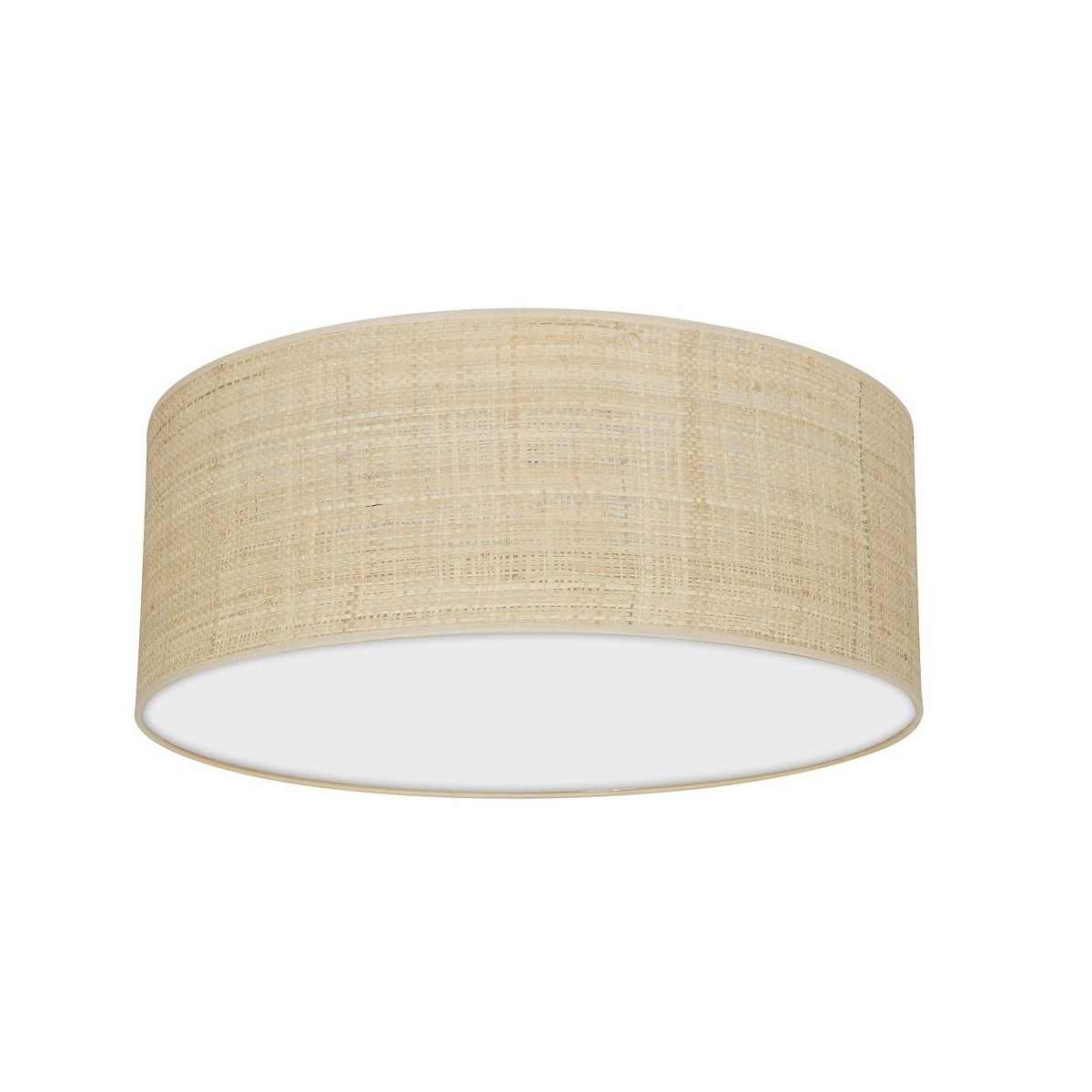 MiLagro Lampa sufitowa Marshall 2xE27 O40cm Biały/Rattan MLP7487