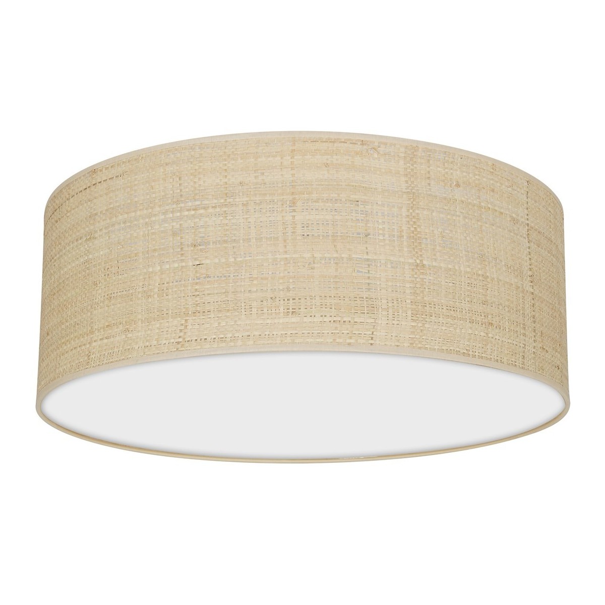MiLagro Lampa sufitowa Marshall 2xE27 O40cm Biały/Rattan MLP7487