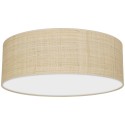 MiLagro Lampa sufitowa Marshall 3xE27 O50cm Biały/Rattan MLP7488