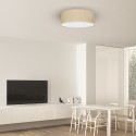 MiLagro Lampa sufitowa Marshall 3xE27 O50cm Biały/Rattan MLP7488