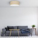 MiLagro Lampa sufitowa Marshall 3xE27 O50cm Biały/Rattan MLP7488