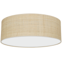 MiLagro Lampa sufitowa Marshall 3xE27 O50cm Biały/Rattan MLP7488