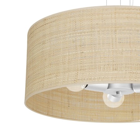 MiLagro Lampa wisząca Marshall Biały/Rattan 3xE27 MLP7490