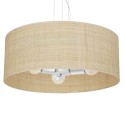 MiLagro Lampa wisząca Marshall Biały/Rattan 3xE27 MLP7490