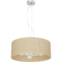 MiLagro Lampa wisząca Marshall Biały/Rattan 3xE27 MLP7490